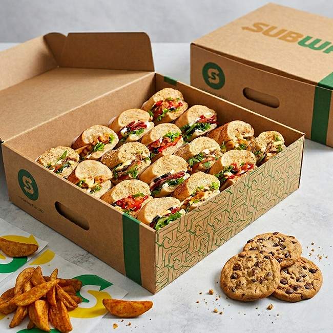 Subway catering boxes
